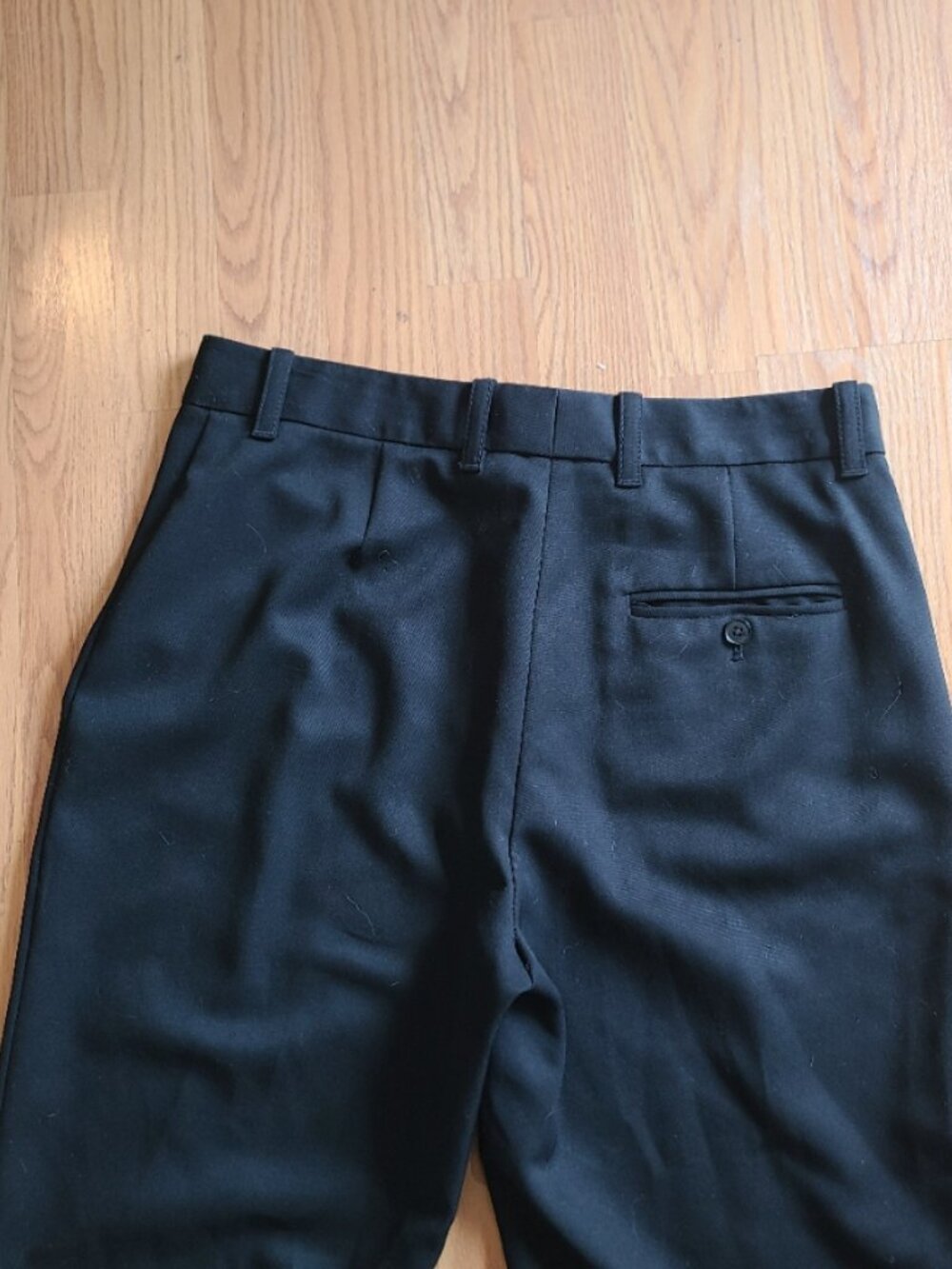 3.1 PHILLIP LIM 100% WOOL TAPERED JOGGER PANT SPLIT ELASTIC KNIT CUFF BLACK sz 8 - Picture 5 of 7